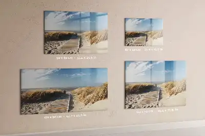 Schreib-Magnettafel mit dem Motiv Blick auf den Strand
