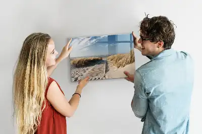 Schreib-Magnettafel mit dem Motiv Blick auf den Strand