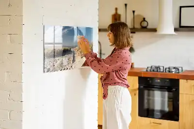 Schreib-Magnettafel mit dem Motiv Blick auf den Strand