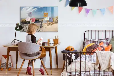Schreib-Magnettafel mit dem Motiv Blick auf den Strand