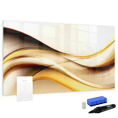 Schreib-Magnettafel mit Wellen-Abstraktion