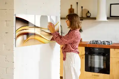 Schreib-Magnettafel mit Wellen-Abstraktion