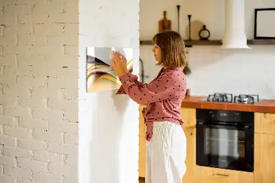 Schreib-Magnettafel mit Wellen-Abstraktion