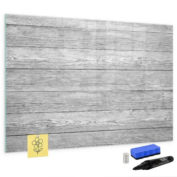 Schreib-Magnettafel aus Holzpaneelen