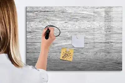 Schreib-Magnettafel aus Holzpaneelen