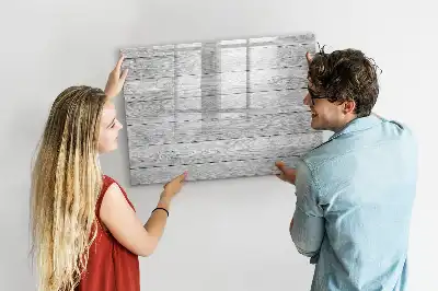 Schreib-Magnettafel aus Holzpaneelen