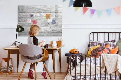 Schreib-Magnettafel aus Holzpaneelen