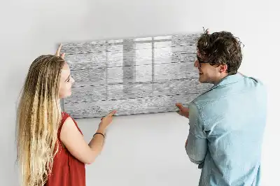 Schreib-Magnettafel aus Holzpaneelen