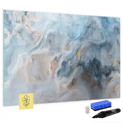 Beschreibbare Magnettafel mit Marmormuster