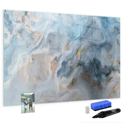 Beschreibbare Magnettafel mit Marmormuster
