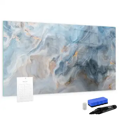 Beschreibbare Magnettafel mit Marmormuster