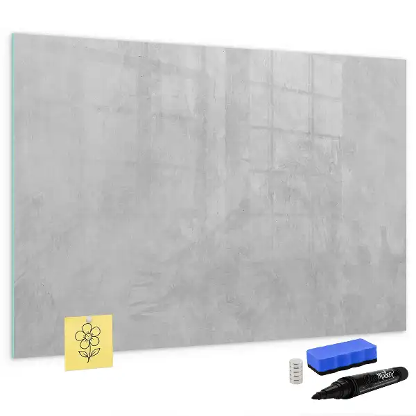 Schreib-Magnettafel in Steinwand-Optik