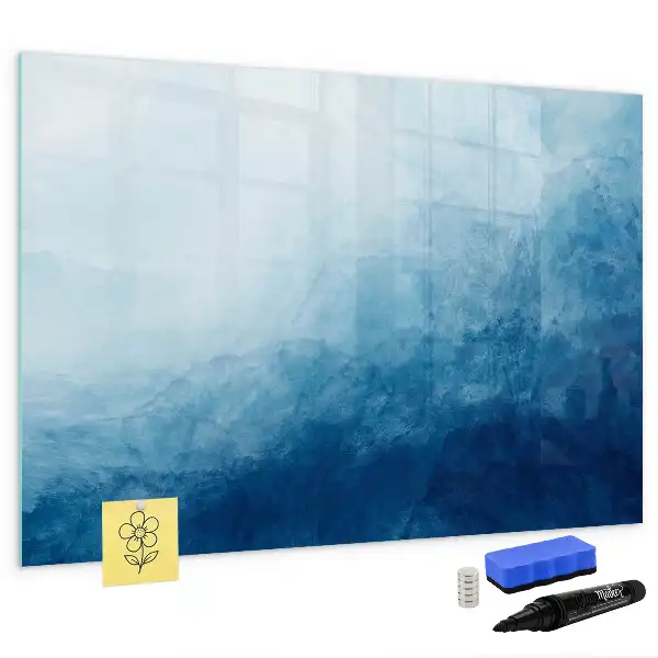 Schreib-Magnettafel mit Wasser-Abstraktion Motiv