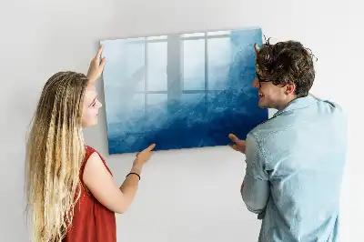Schreib-Magnettafel mit Wasser-Abstraktion Motiv