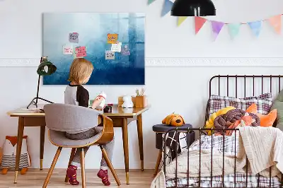 Schreib-Magnettafel mit Wasser-Abstraktion Motiv