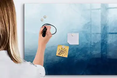 Schreib-Magnettafel mit Wasser-Abstraktion Motiv