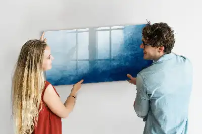 Schreib-Magnettafel mit Wasser-Abstraktion Motiv