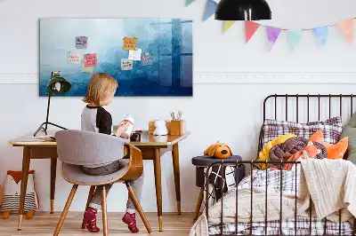 Schreib-Magnettafel mit Wasser-Abstraktion Motiv