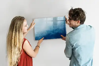 Schreib-Magnettafel mit Wasser-Abstraktion Motiv