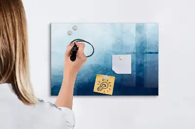 Schreib-Magnettafel mit Wasser-Abstraktion Motiv
