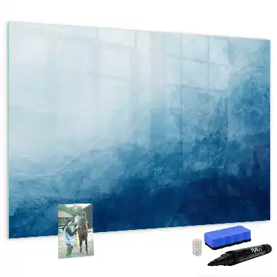 Schreib-Magnettafel mit Wasser-Abstraktion Motiv