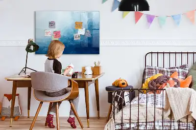 Schreib-Magnettafel mit Wasser-Abstraktion Motiv