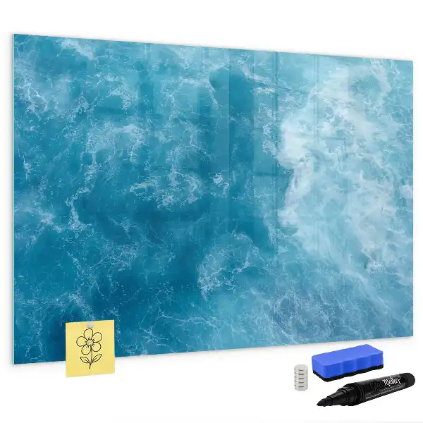 Schreib-Magnettafel in Meerwasser-Optik