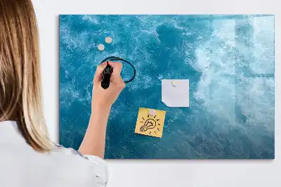 Schreib-Magnettafel in Meerwasser-Optik