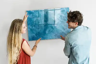 Schreib-Magnettafel in Meerwasser-Optik