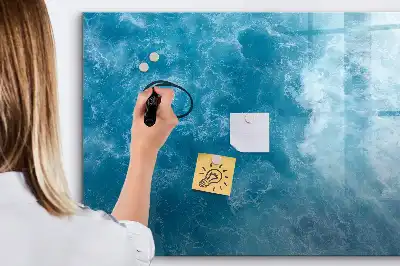 Schreib-Magnettafel in Meerwasser-Optik