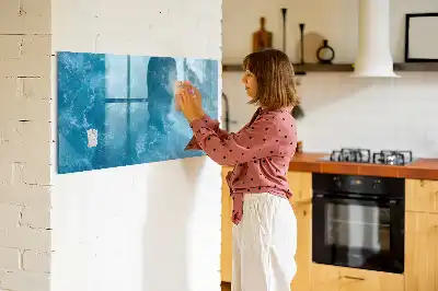 Schreib-Magnettafel in Meerwasser-Optik
