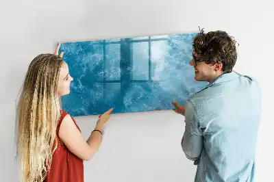 Schreib-Magnettafel in Meerwasser-Optik
