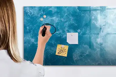 Schreib-Magnettafel in Meerwasser-Optik