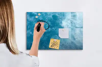Schreib-Magnettafel in Meerwasser-Optik