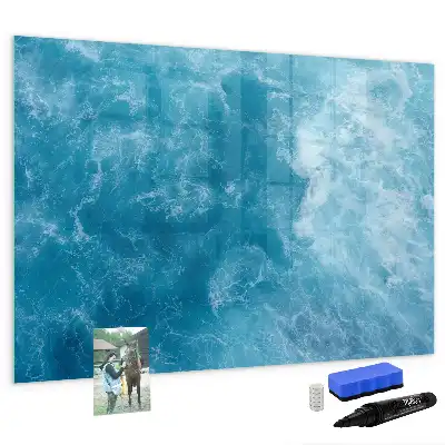 Schreib-Magnettafel in Meerwasser-Optik