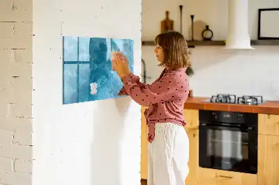 Schreib-Magnettafel in Meerwasser-Optik