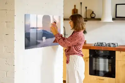 Beschreibbare Magnettafel mit Motiv Schöne Landschaft