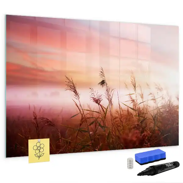 Beschreibbare Magnettafel Motiv Nebliger Morgen