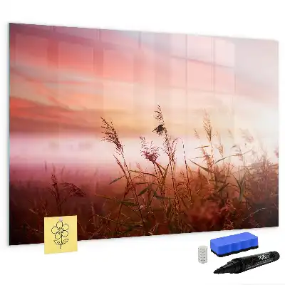 Beschreibbare Magnettafel Motiv Nebliger Morgen