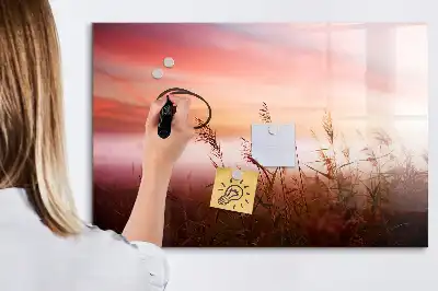 Beschreibbare Magnettafel Motiv Nebliger Morgen