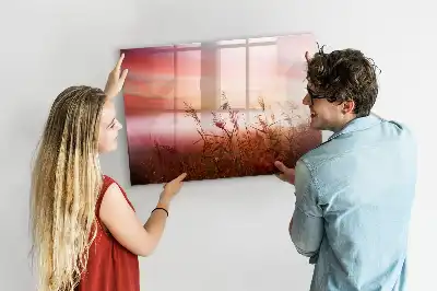 Beschreibbare Magnettafel Motiv Nebliger Morgen