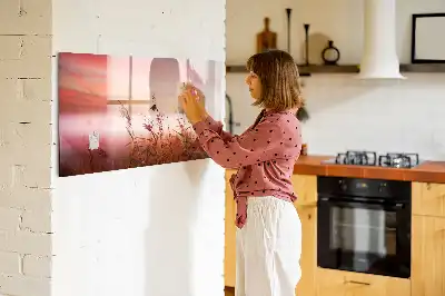 Beschreibbare Magnettafel Motiv Nebliger Morgen