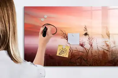 Beschreibbare Magnettafel Motiv Nebliger Morgen