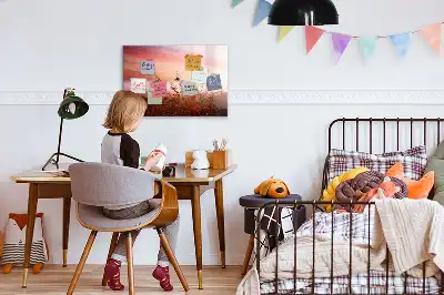 Beschreibbare Magnettafel Motiv Nebliger Morgen