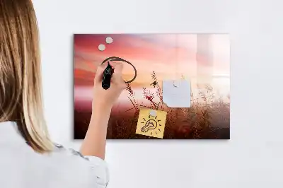 Beschreibbare Magnettafel Motiv Nebliger Morgen