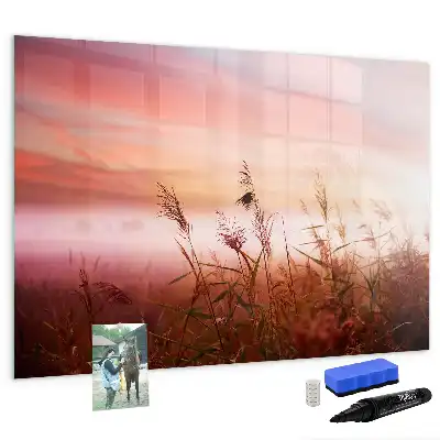 Beschreibbare Magnettafel Motiv Nebliger Morgen