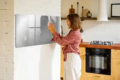 Beschreibbare Magnettafel aus Metall