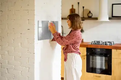 Beschreibbare Magnettafel aus Metall