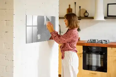 Beschreibbare Magnettafel aus Metall