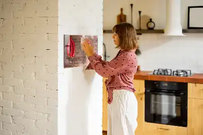 Schreibmagnettafel mit Chilischoten-Motiv